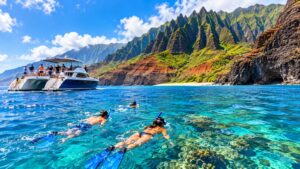 Na Pali Coast snorkeling boat tour